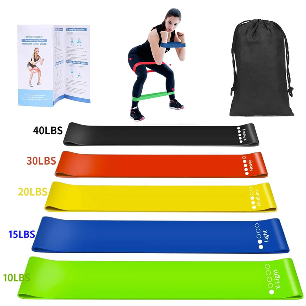 Gym Fitness Resistance Bands for Yoga Stretch Pull Up Assist Bands Rubber Crossfit Exercise Training Workout Equipment