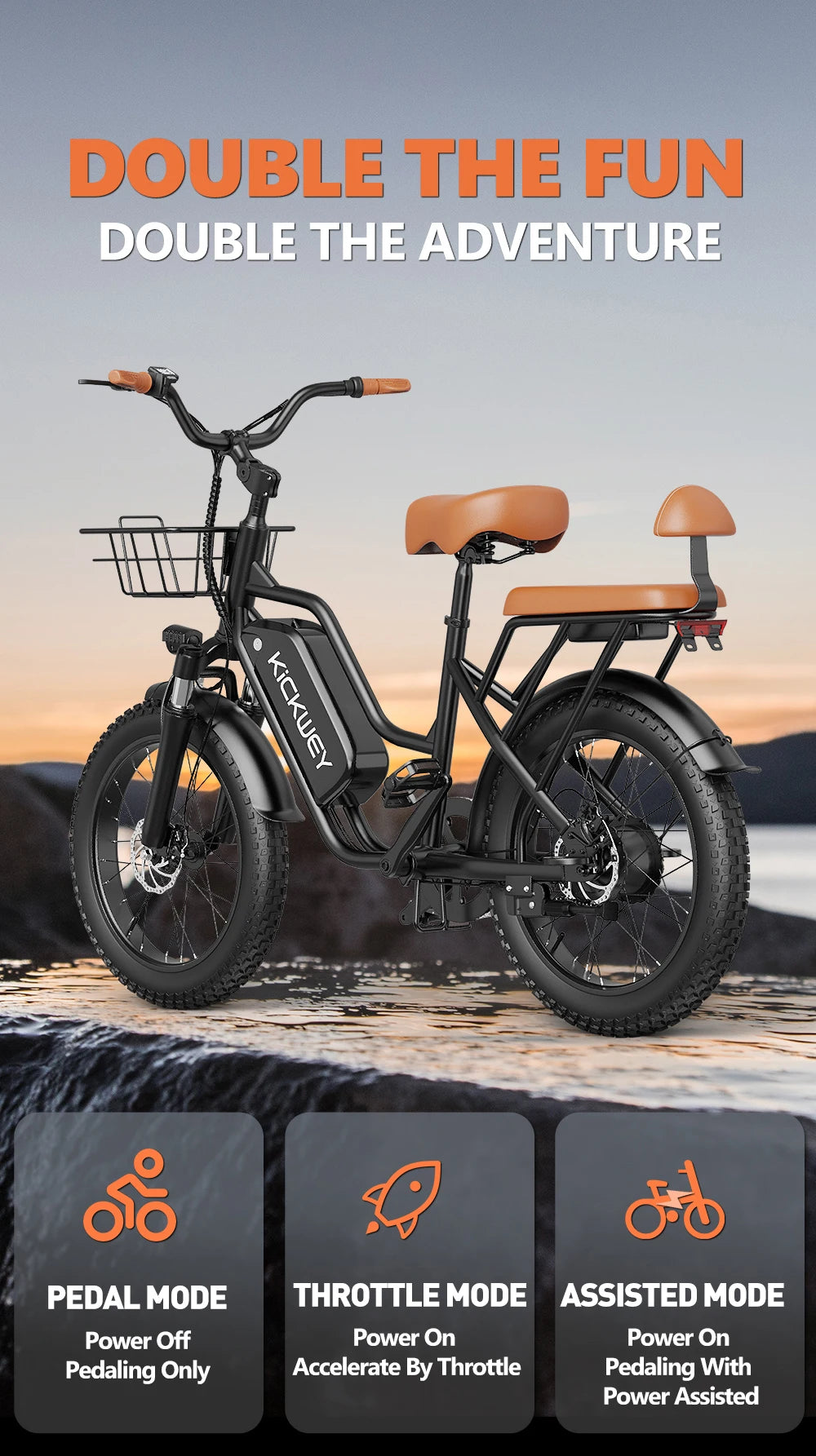 Electric Bike for Adults,20'' 1500W Peak Ebike, Up to 50 Miles 32MPH Electric Mountain Bike with 48V 20AH Removable Battery