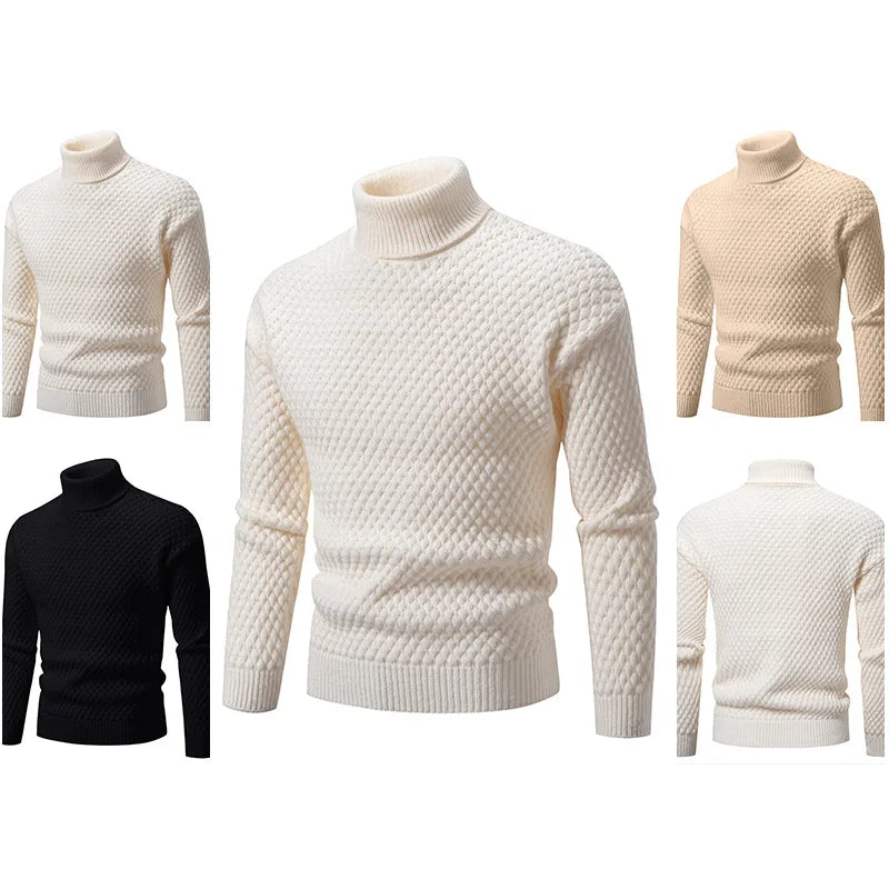 2025 Autumn Winter Turtleneck Sweater Men