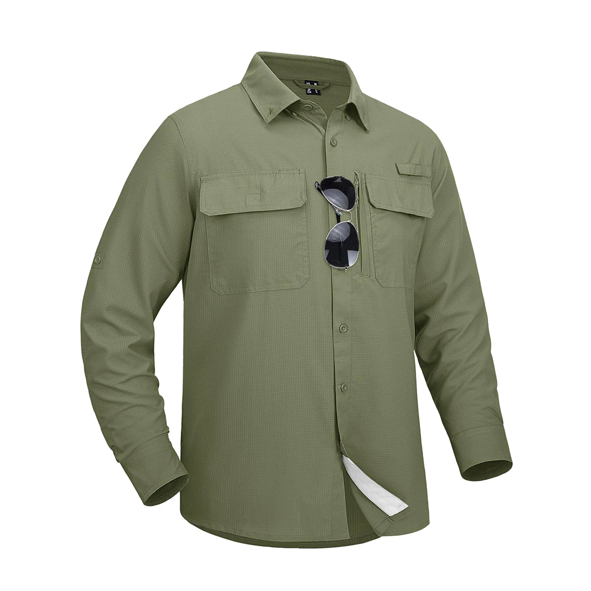 MAGCOMSEN Men's Long Sleeve Shirt with 3 Pockets