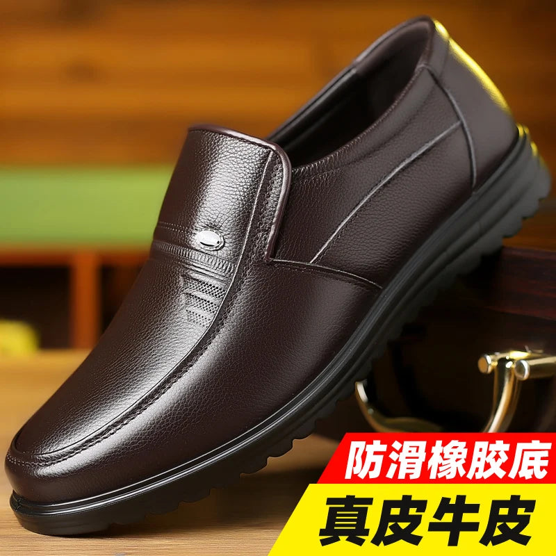 100% cowhide Men's Leather shoes New large size Fashion riding boots Men's shoes Casual sports shoes Low heels Motorcycle boots