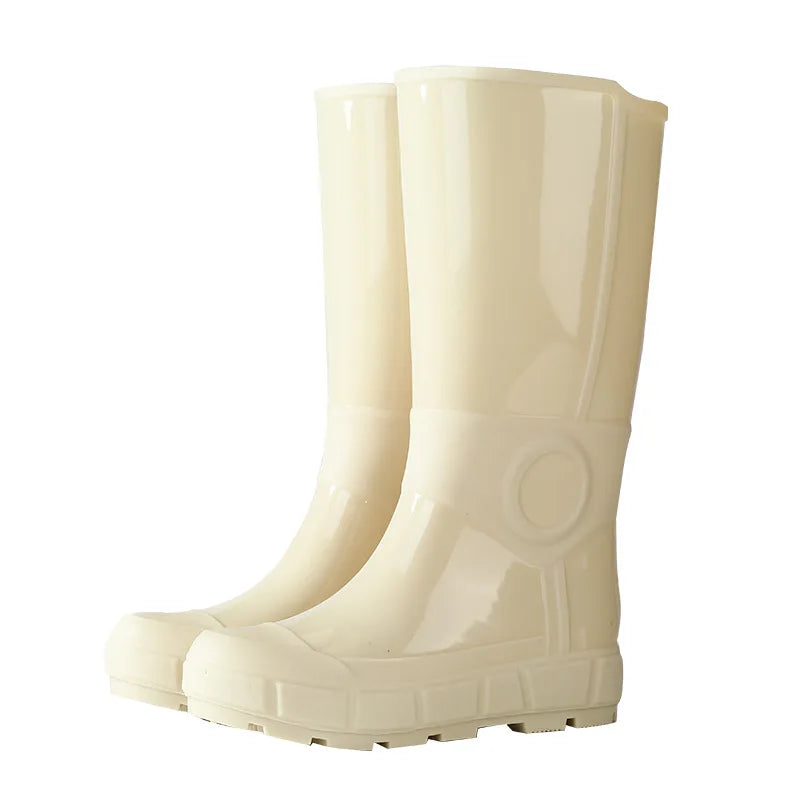 Comemore Fashion Autumn High Long Boots Women's Rain Boots Girl Outdoor Rubber Water Shoes for Women Waterproof Garden Galoshes