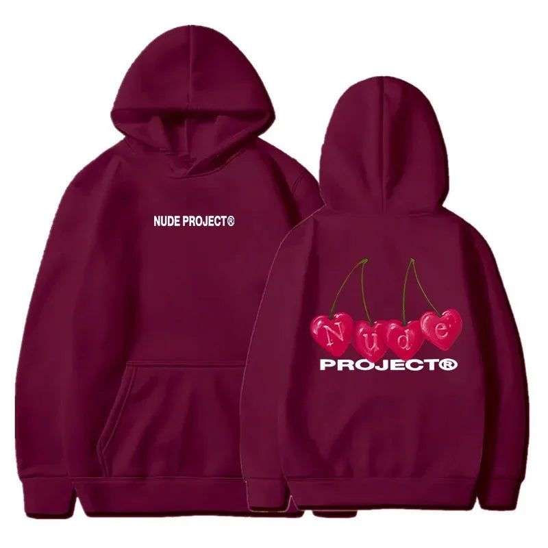 Nude Project Women's Thin Hoodie, Brand Sweatshirts, Y2K Clo