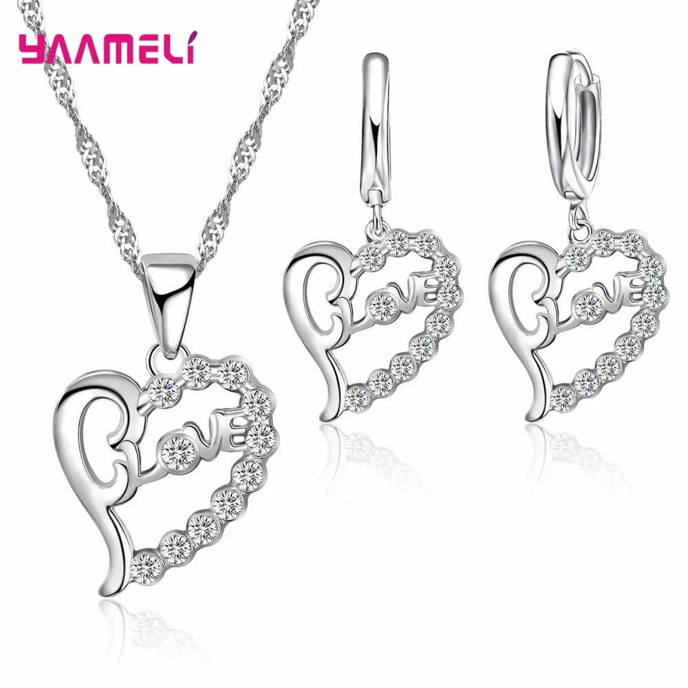34 Designs Big Promotion 925 Sterling Silver Jewelry Set for Woman Girl Pearl Rhinestone Zircon Pendant Necklace Earrings Chain