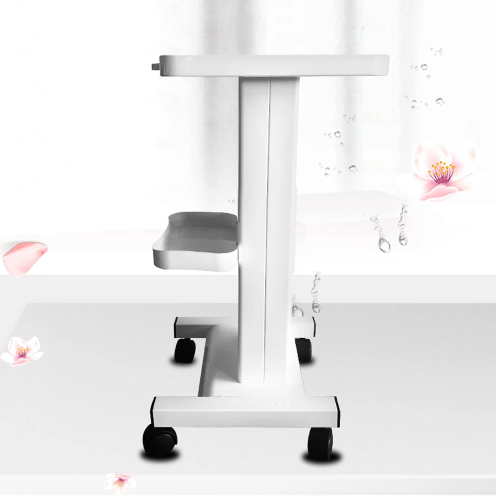 110V White Salon Trolley Beauty Salon Trolley Cart, Beauty Salon Rolling Cart Stand Roller Trolley with Sockets For Beauty Salon