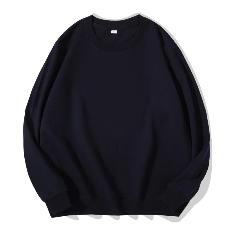 Spring Autumn Womens Sweatshirt 2025 O-neck Solid Harajuku Pullovers Multicolor Casual Cotton Woman Sweatshirts Knit Streetwear
