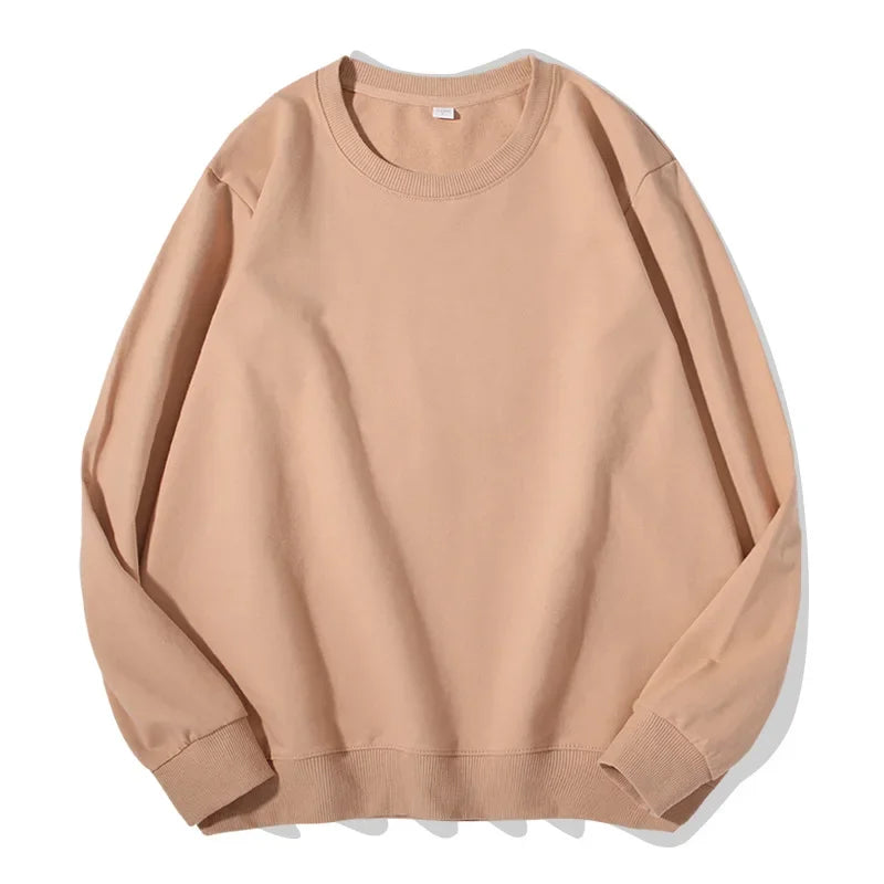 Spring Autumn Womens Sweatshirt 2025 O-neck Solid Harajuku Pullovers Multicolor Casual Cotton Woman Sweatshirts Knit Streetwear