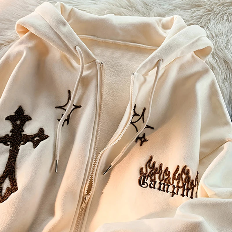 Autumn and Winter Women’s Personalized Long Sleeve Hoodie