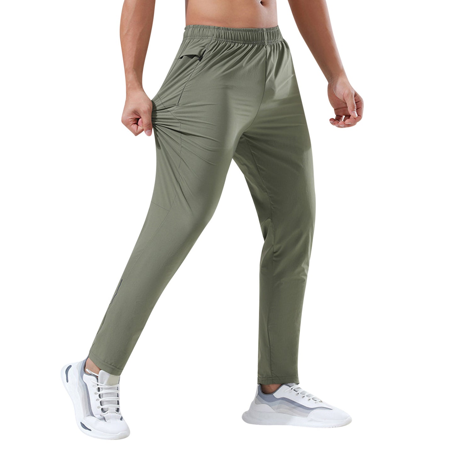 Loose Thin Ice Silk Outdoor Business Casual Pants For Men