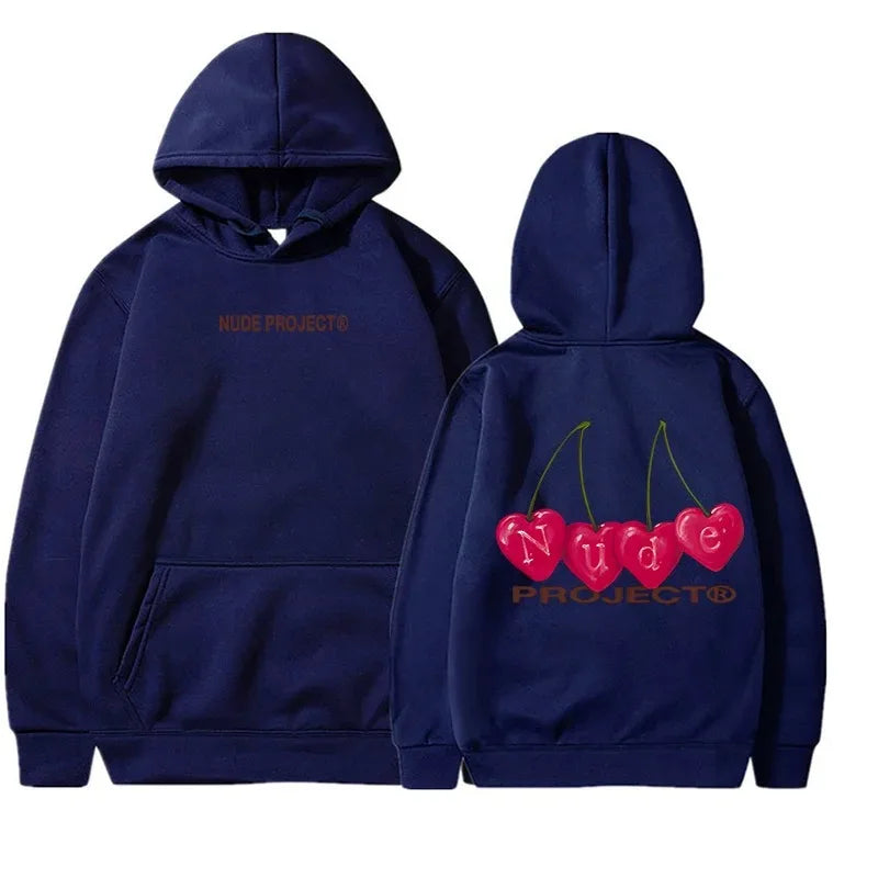 Nude Project Women's Thin Hoodie, Brand Sweatshirts, Y2K Clo