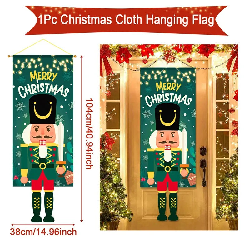 Christmas Hanging Flag Merry Christmas Decoration
