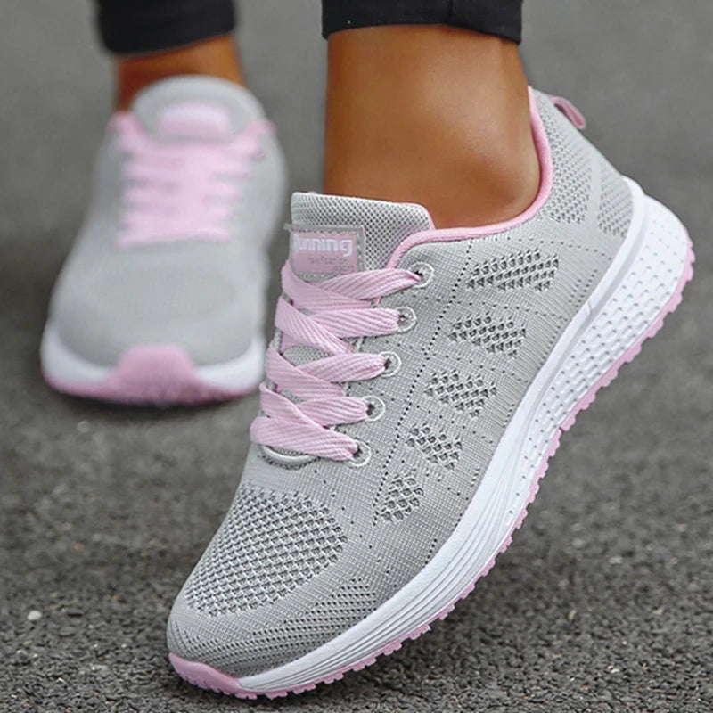 New Arrival Women Flats Footwear Shoes Woman Lace Up Flats Shoes Casual Sneakers Women's Shoes Soft Zapatos Mujer Plus Size