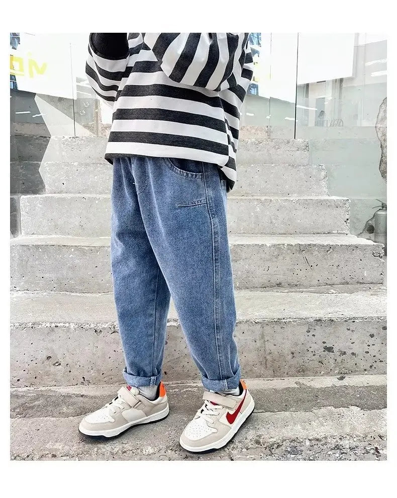 Children's Boy's Clothing 10 12 Years Autumn New Jeans