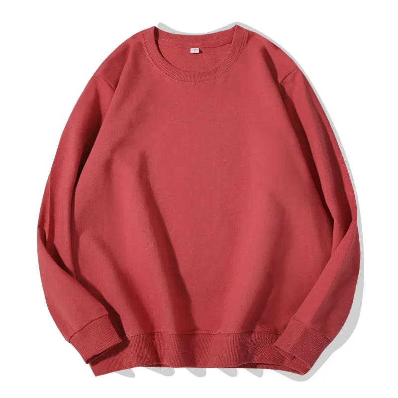 Spring Autumn Womens Sweatshirt 2025 O-neck Solid Harajuku Pullovers Multicolor Casual Cotton Woman Sweatshirts Knit Streetwear