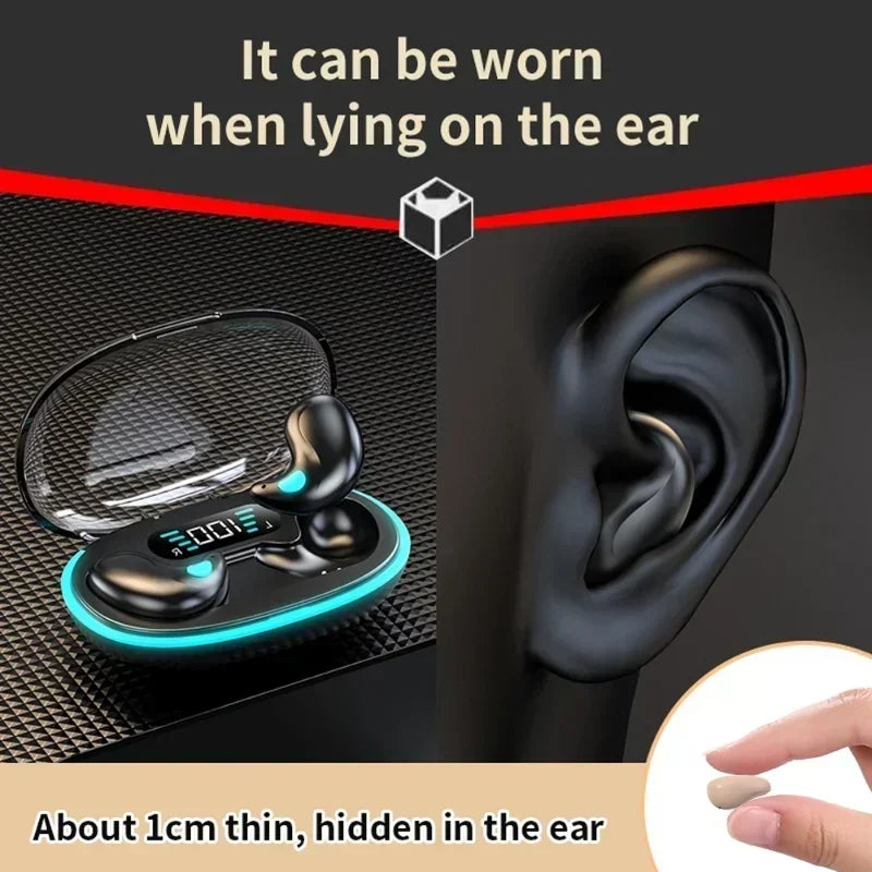 Sleeping Earbuds Wireless Mini Headphones For Work TWS Bluetooth Earphone Stereo Hidden Headsets with Mic HD Call Waterproof X55