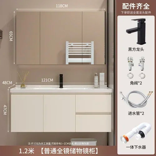 Show Service Bathroom Cabinet Jewelry Mirror Sink Makeup Washbasin Shelves Space Saving Ergonomic Vestidores Backyard Furniture