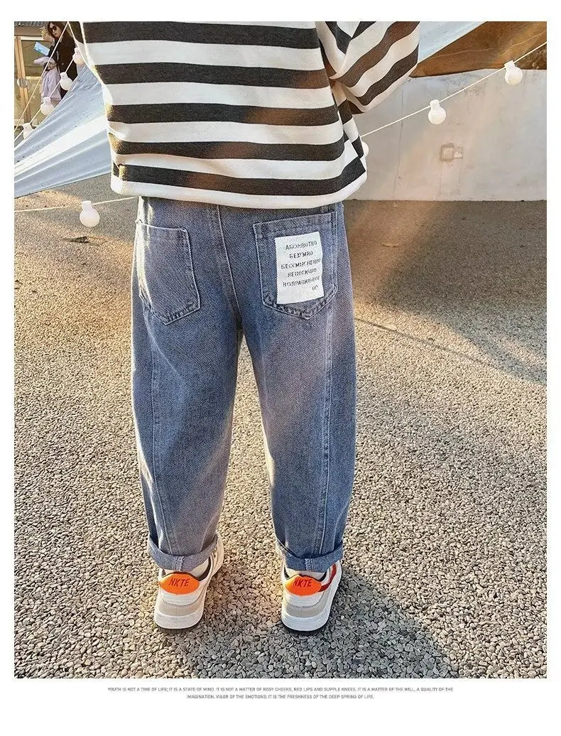 Children's Boy's Clothing 10 12 Years Autumn New Jeans