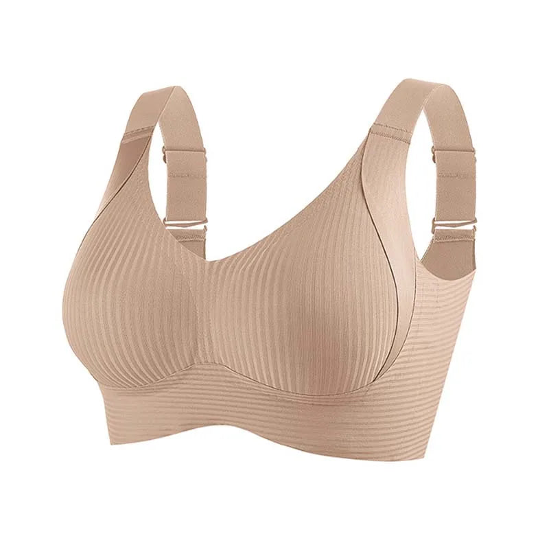 Women's Big Chest Underwear Seamless Anti-Sagging Bra Adjustable Full Cup Bra Comfortable Wireless Lingerie Summer Sports Bras