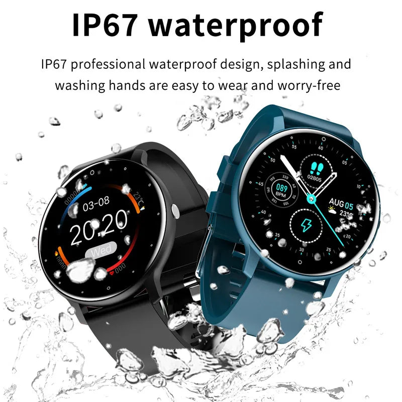 ZL02 Men Smart Watch Full Touch Screen Sport Fitness Tracker IP68 Waterproof Bluetooth Call Smartwatch for Xiaomi Men Women 2025