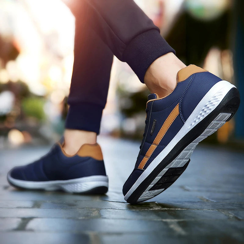 Pu Leather Men Shoes Sneakers