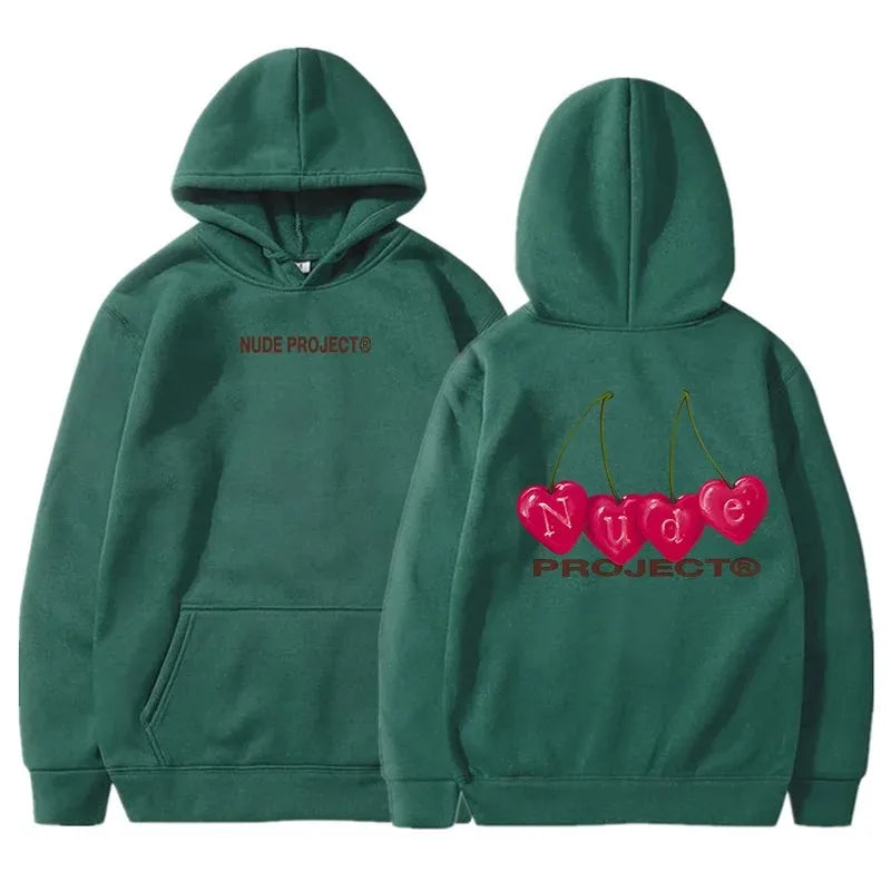 Nude Project Women's Thin Hoodie, Brand Sweatshirts, Y2K Clo