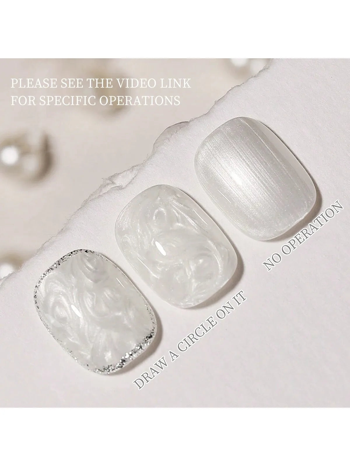 15ML Pearl White Thread Gel Nail Polish UV/LED Soak Off Gel, Gift For Women And Suitable For Home Nail Salon For Wedding Gift