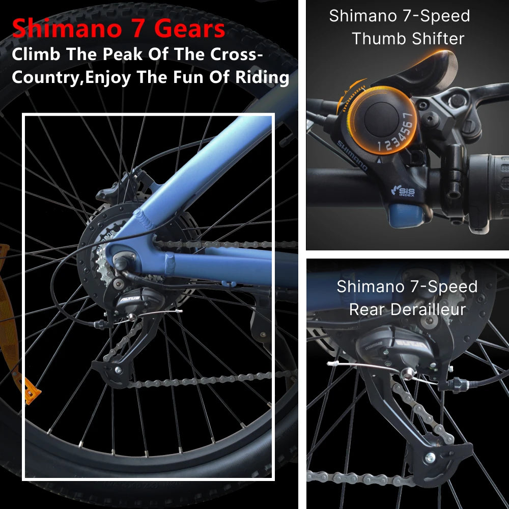 HUANCI Q5 electric bike Mountain electric e bike adults 48V 20AH Electric bike 27.5 Inch electric bikes ebike electric bicycle