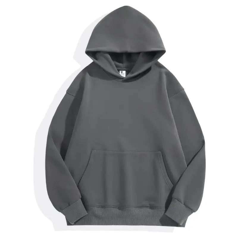 Men Thickened Tight Polar Fleece Pullover Hoodie Women Sweatshirt