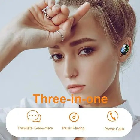 Long Playtime Touch Control True Wireless Earbuds/Headphones Bluetooth YD03, LED Charging Case, Bluetooth 5.3