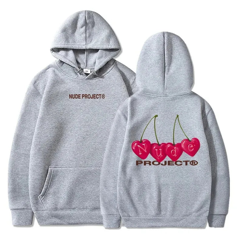 Nude Project Women's Thin Hoodie, Brand Sweatshirts, Y2K Clo