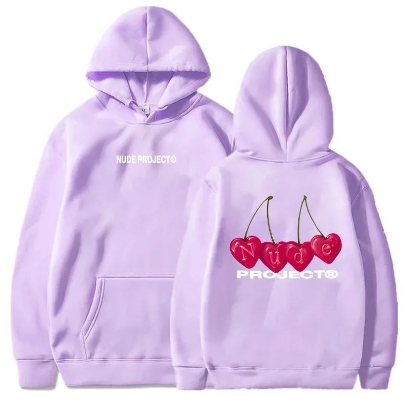 Nude Project Women's Thin Hoodie, Brand Sweatshirts, Y2K Clo