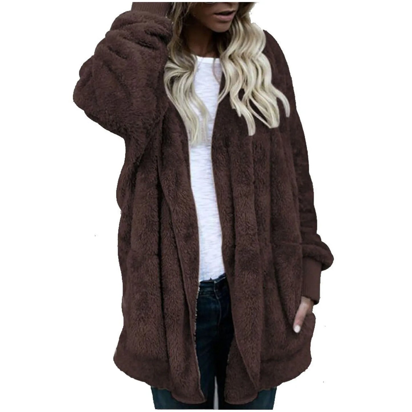 Outwear Ladies Cardigan Coat Double Sided