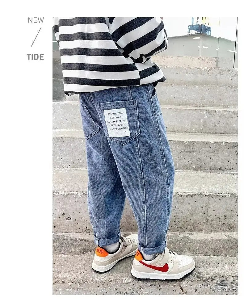 Children's Boy's Clothing 10 12 Years Autumn New Jeans