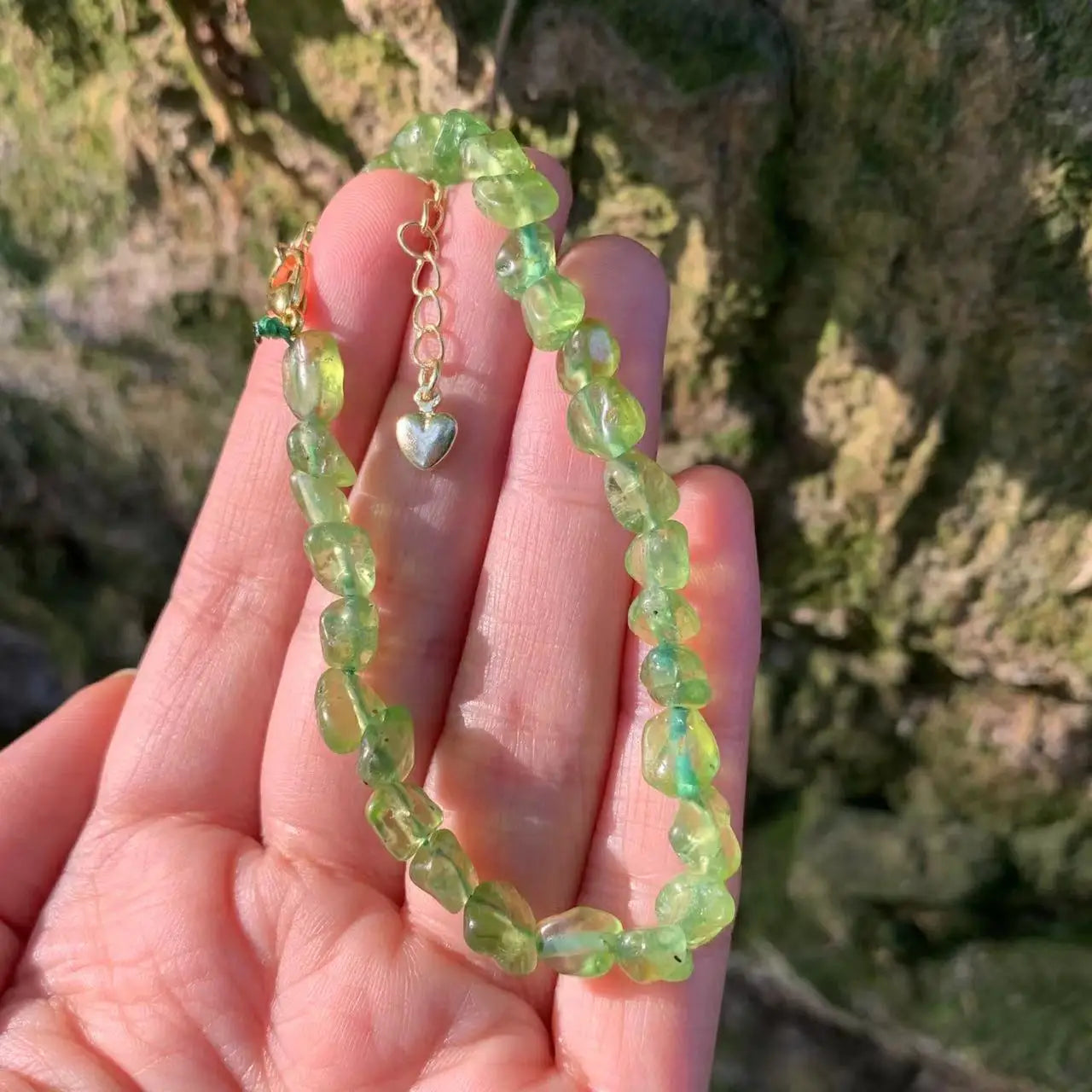 Natural Peridot Bracelet