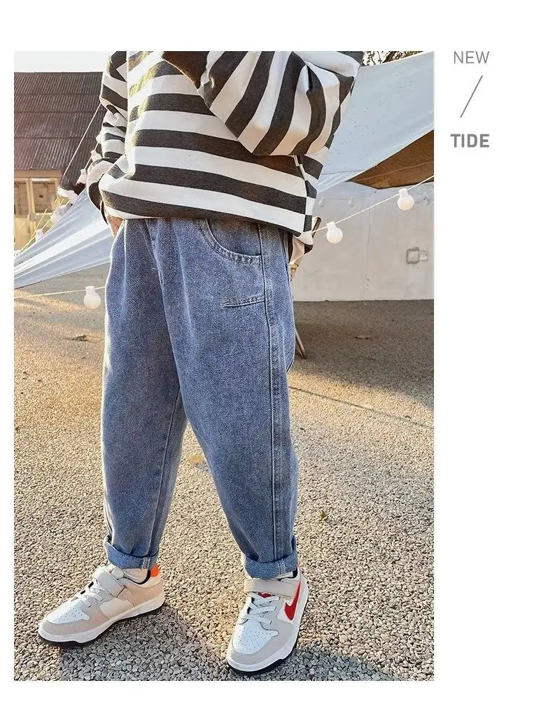 Children's Boy's Clothing 10 12 Years Autumn New Jeans