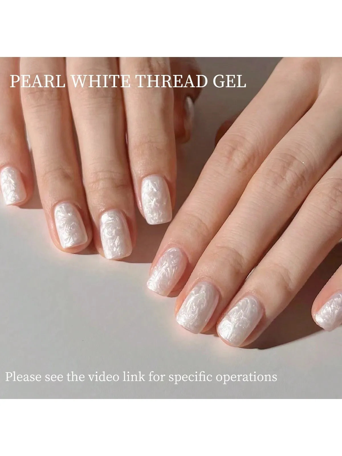 15ML Pearl White Thread Gel Nail Polish UV/LED Soak Off Gel, Gift For Women And Suitable For Home Nail Salon For Wedding Gift