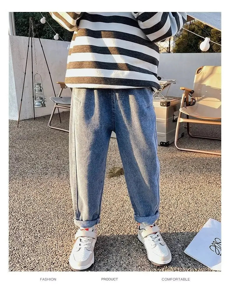 Children's Boy's Clothing 10 12 Years Autumn New Jeans