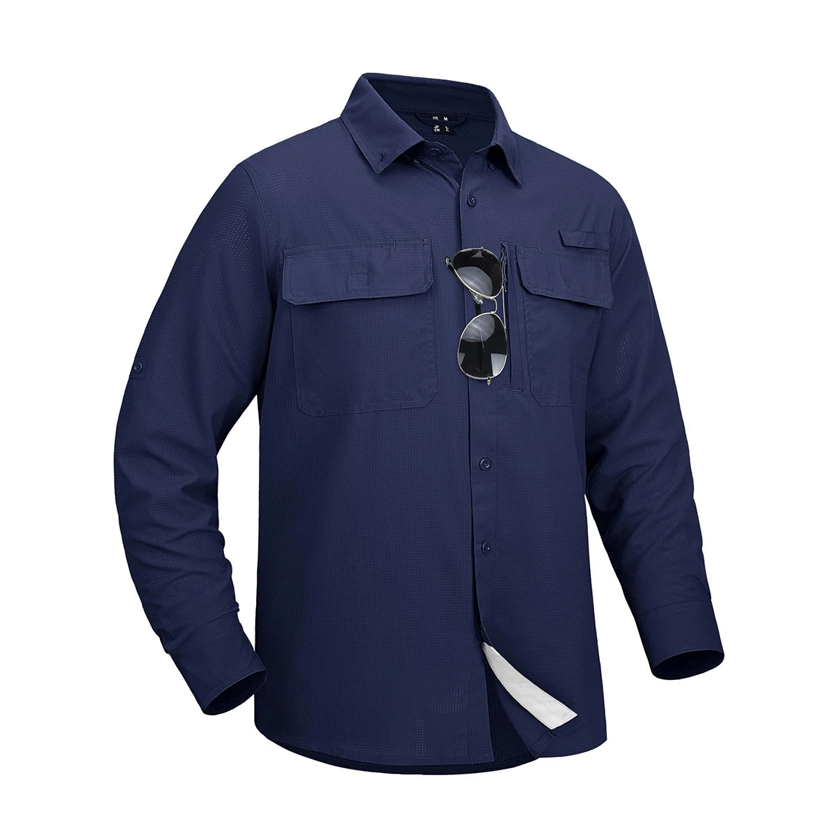 MAGCOMSEN Men's Long Sleeve Shirt with 3 Pockets