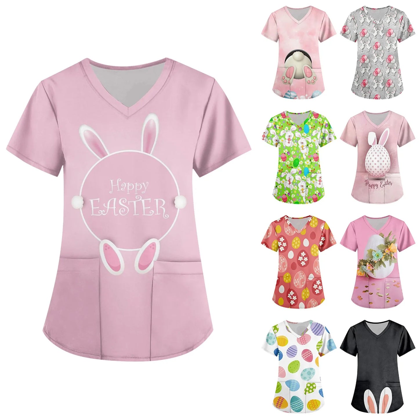 Nurse Working Scrubs Top