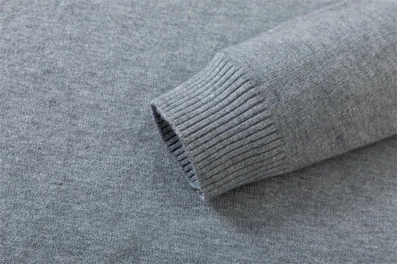 7 Colour Men's Round Neck Long Sleeved Solid Color Sweater