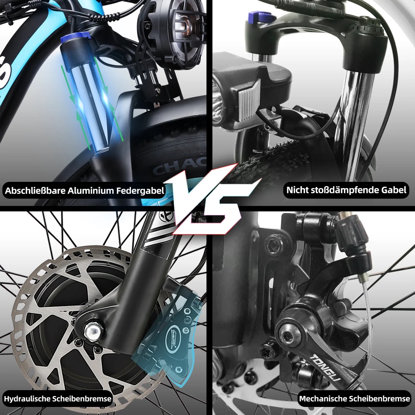 Electric Bike 2000W Dual Motor 48V23AH Lithium Battery E Bike Hydraulic Disc Brake 26 Inch All-terrain Fat Tire Electric Bicycle