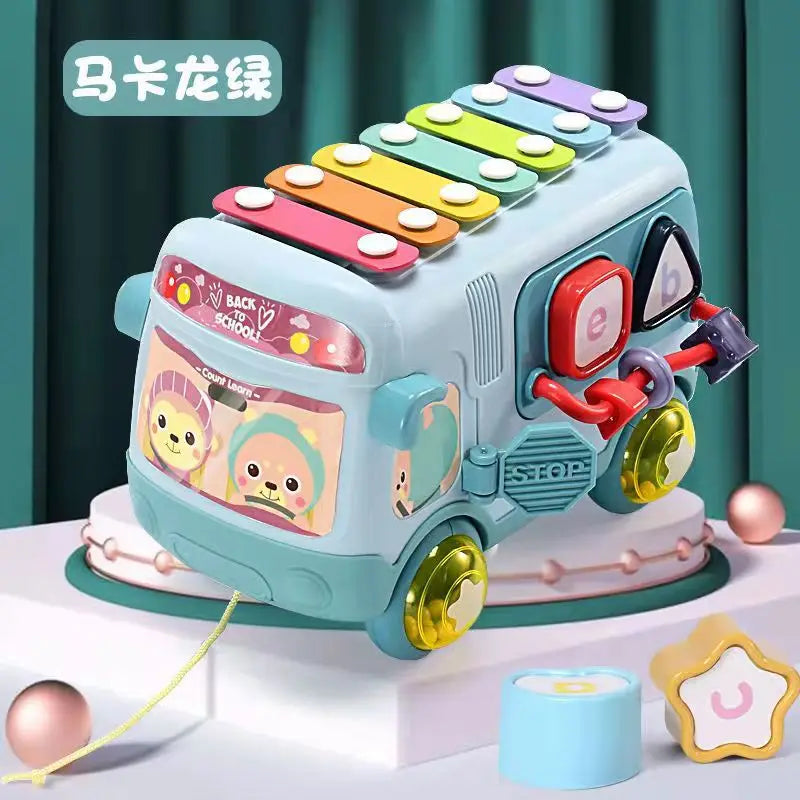 Montessori Educational Toys Baby Musical Bus