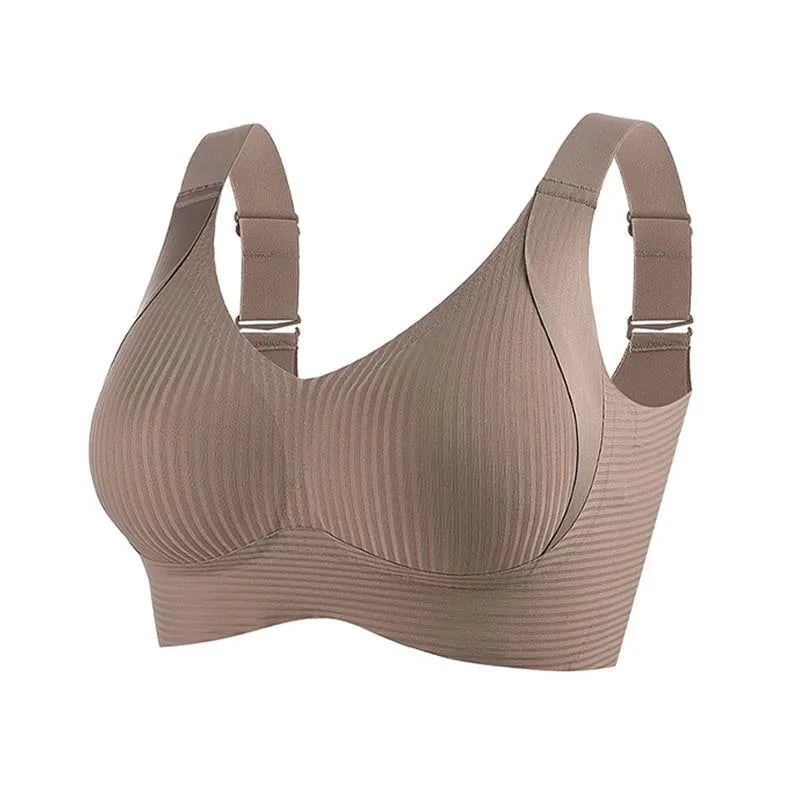 Women's Big Chest Underwear Seamless Anti-Sagging Bra Adjustable Full Cup Bra Comfortable Wireless Lingerie Summer Sports Bras