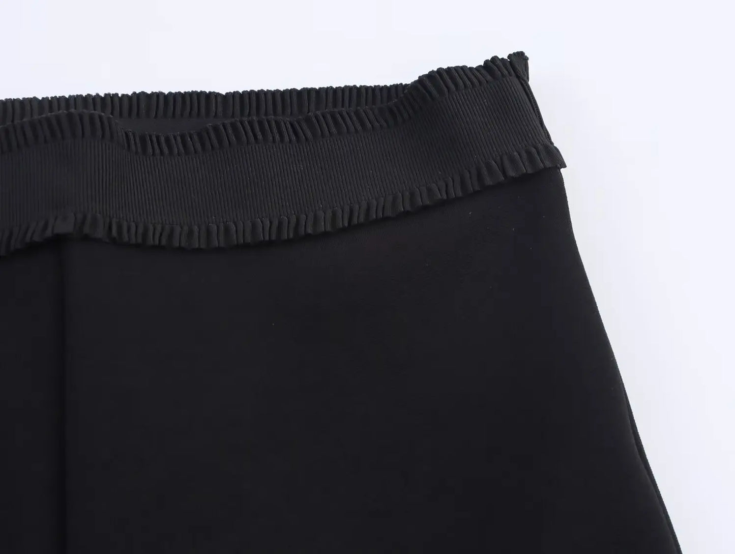 HH Women Suit Black Elasticity Neck Halter Button Design Sleeveless Backless Sexy Top+Elastic Waist Casual Slim Long Pant