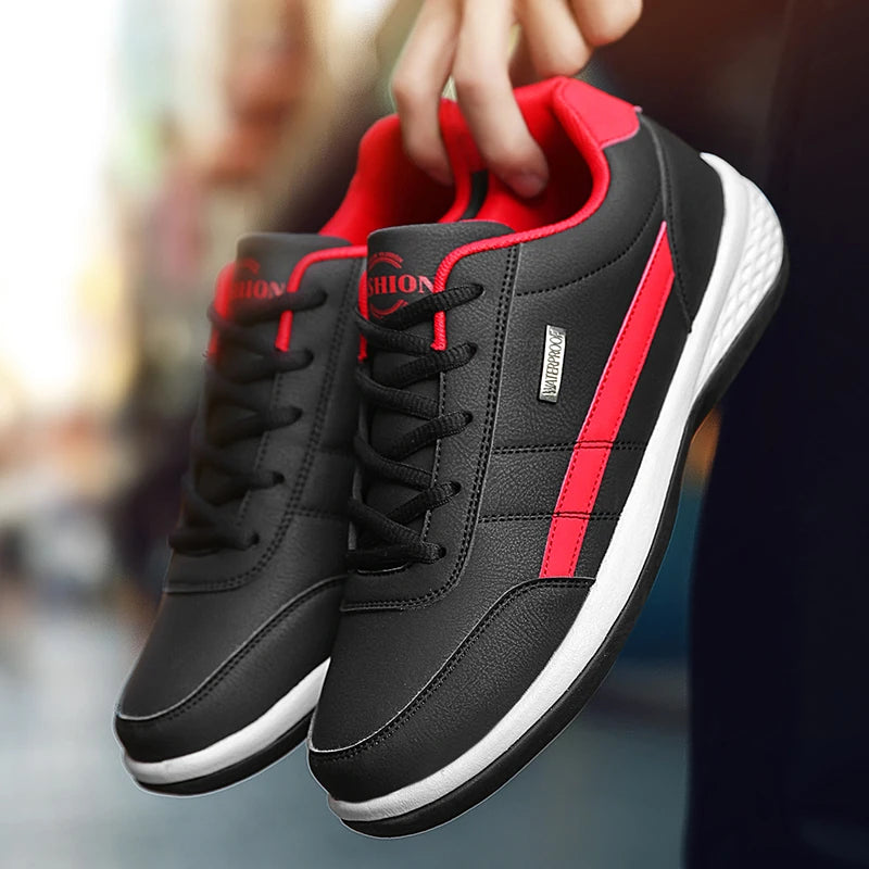 Pu Leather Men Shoes Sneakers