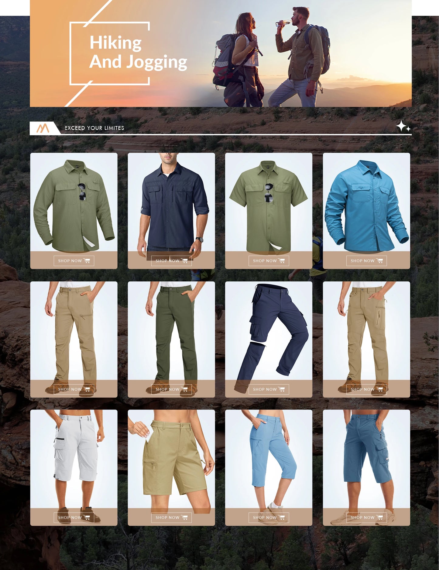 MAGCOMSEN Lightweight Hiking Pant Men Summer Cargo Pants Quick-Dry Nylon Waterproof Outdoor Fishing Casual Trouser