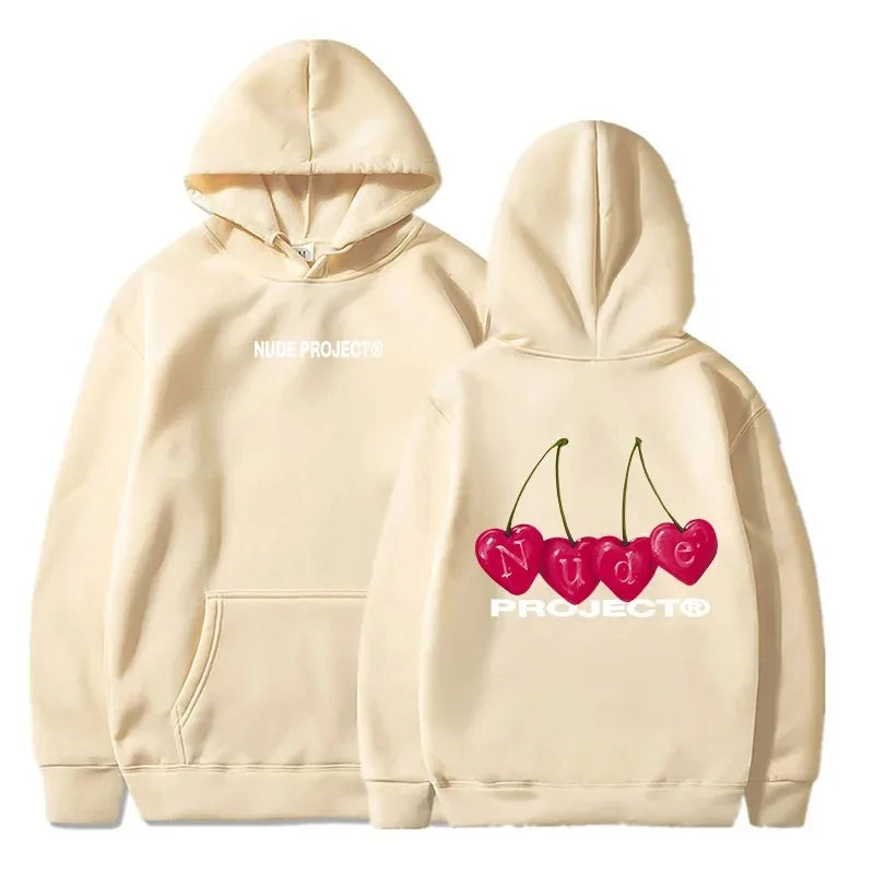 Nude Project Women's Thin Hoodie, Brand Sweatshirts, Y2K Clo