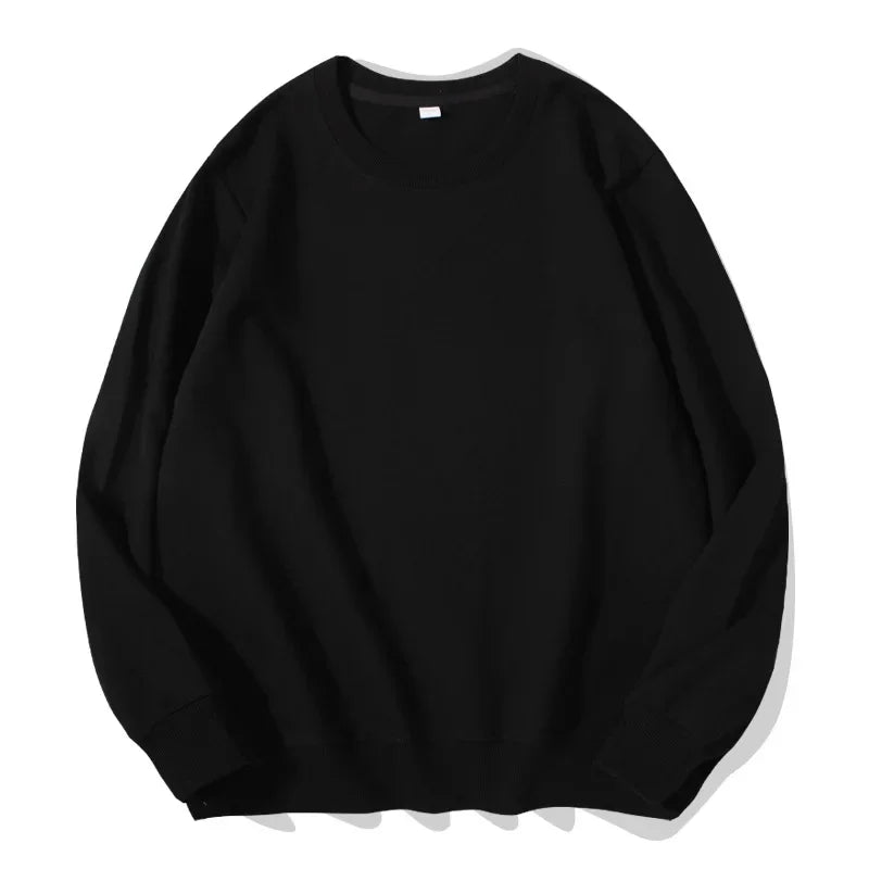 Spring Autumn Womens Sweatshirt 2025 O-neck Solid Harajuku Pullovers Multicolor Casual Cotton Woman Sweatshirts Knit Streetwear