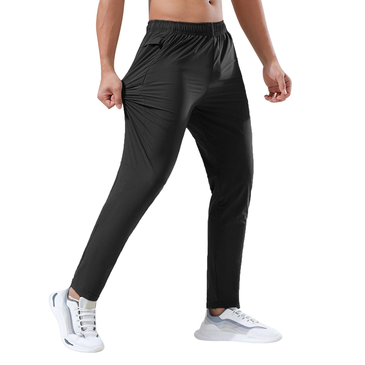 Loose Thin Ice Silk Outdoor Business Casual Pants For Men