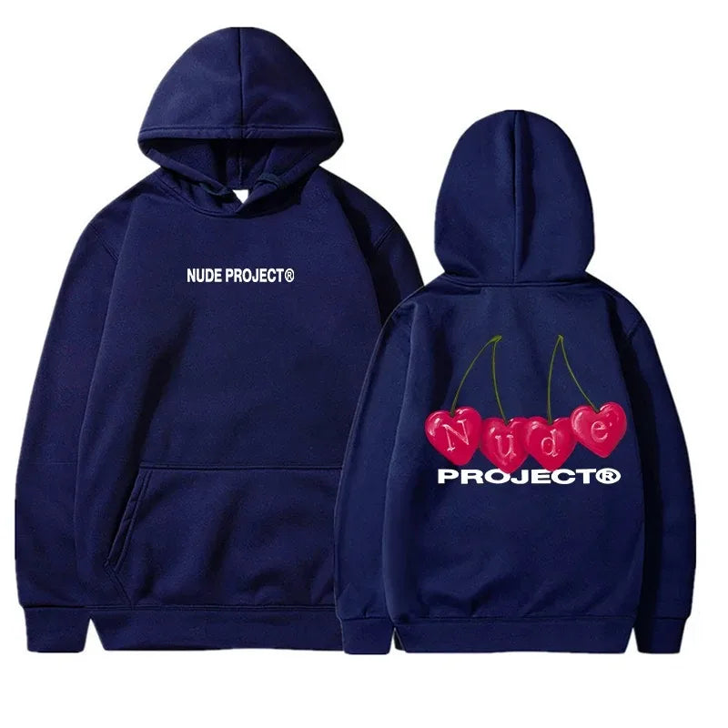Nude Project Women's Thin Hoodie, Brand Sweatshirts, Y2K Clo